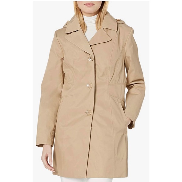 ANNE KLIEN HOODED RAIN JACKET - Picture 1 of 9